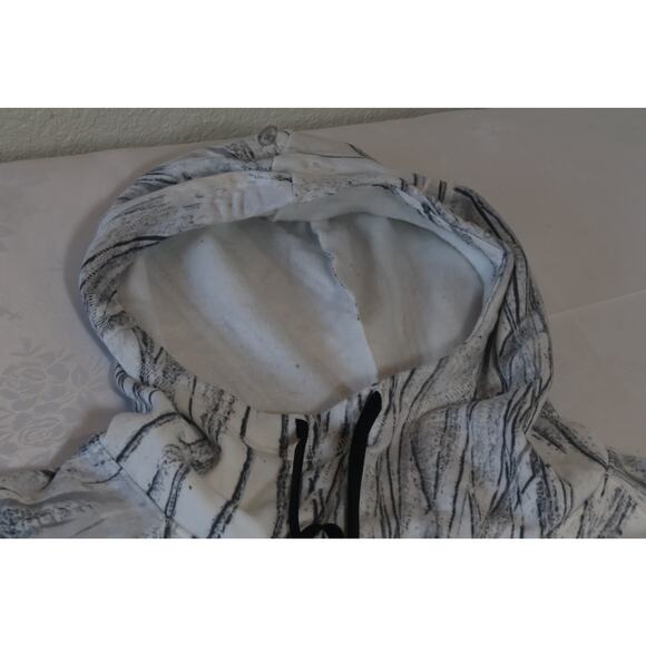 Sports Illustrated Hoodie XXL Gray White Abstract Fleece Pullover NWT Men’s - Picture 3 of 5